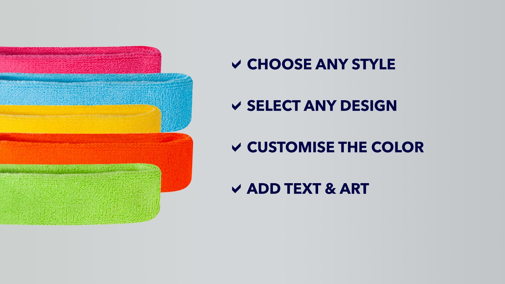 CLIFTON Mali Custom Embroidered Sweatbands